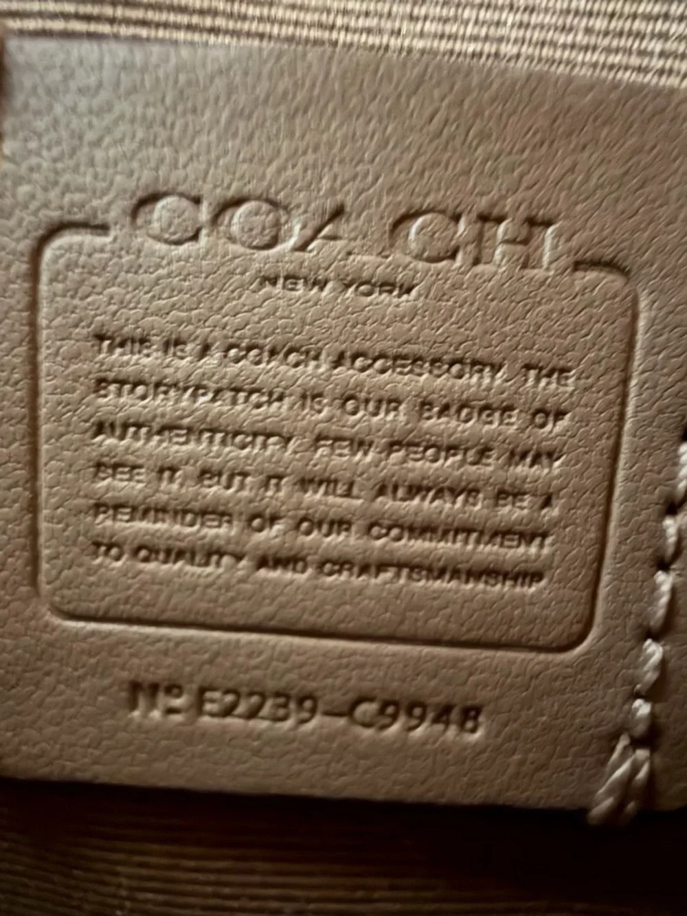 Coach Cream Pebbled Leather Mini Satchel with Gold Hardware - Picture 5 of 5